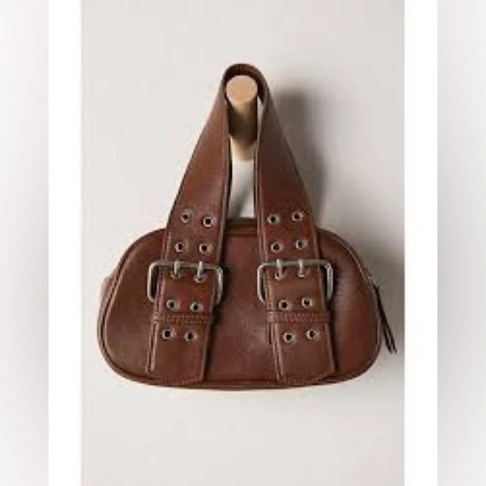 Free People | Say Yes | Leather Brown Mini Bag | New Without Tags | Size Small